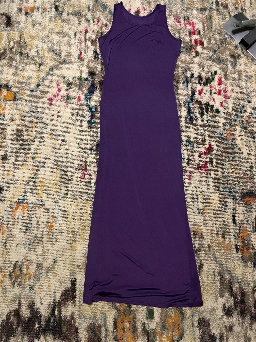 Sleek Purple Tank Maxi Dress